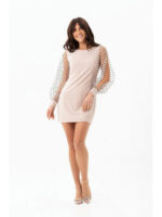 Платье на корпоратив бежевое