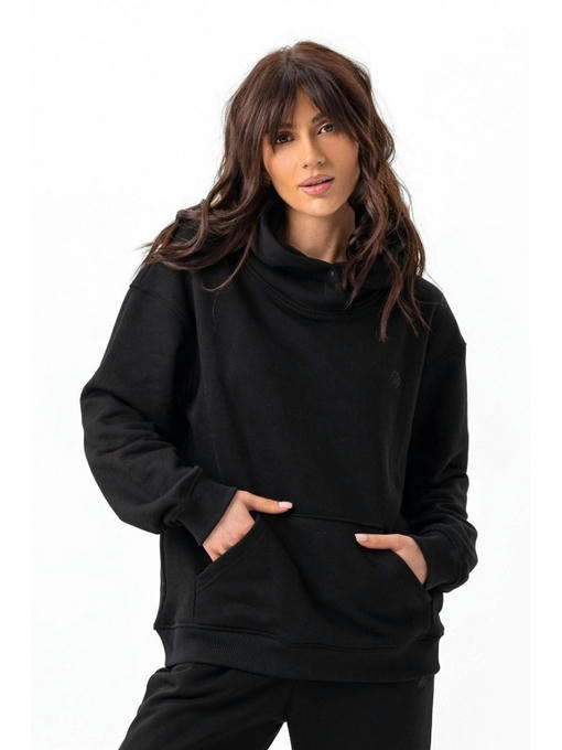 Худи кенгуру с капюшоном черное — изображение 2