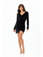 Облегающее вечернее платье черное