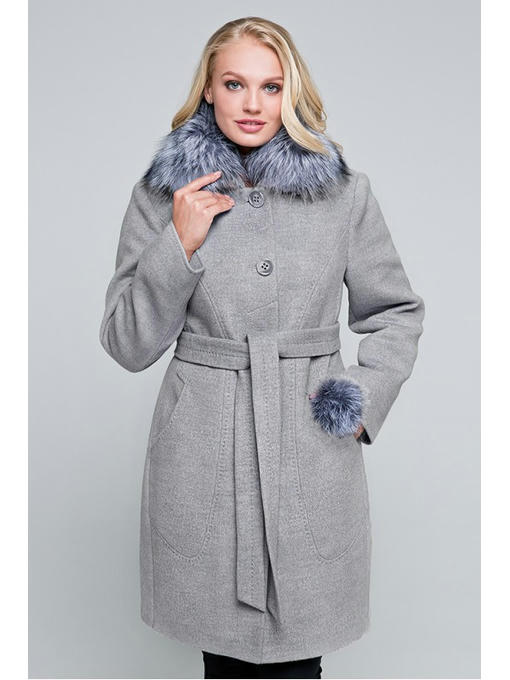 Зимнее пальто серое — изображение 2