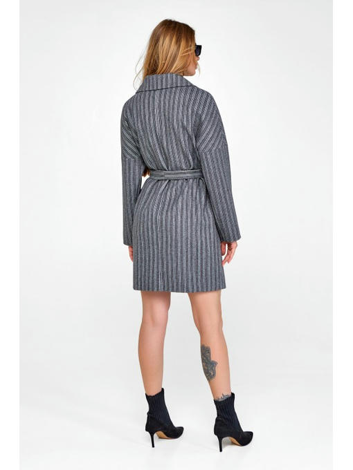 Двубортное пальто серый — изображение 4