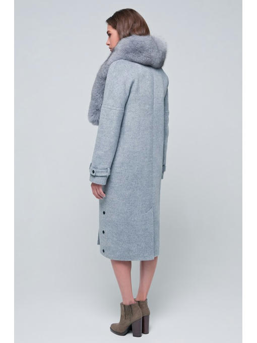 Зимнее пальто серое — изображение 4