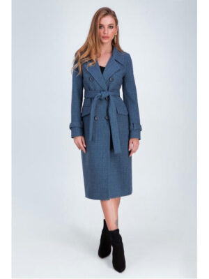 Прямое пальто джинс