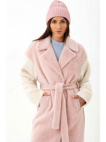 Стильная вязаная женская шапка бабл гам