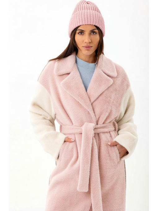 Стильная вязаная женская шапка бабл гам