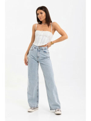 Джинсы-трубы ледяная варка