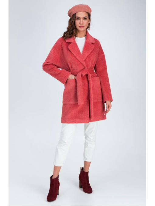 Весеннее пальто коралловое — изображение 4