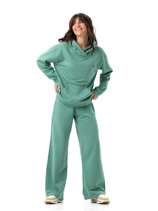 Широкие штаны палаццо мята