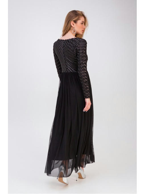 Длинное вечернее платье черное — изображение 4