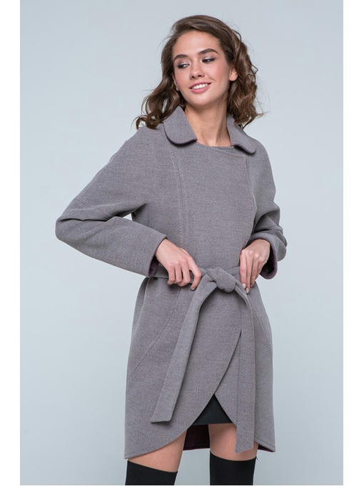 Пальто двухцветное мокко — изображение 3