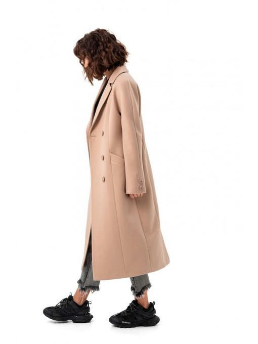 Пальто из кашемира бежевое — изображение 4