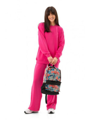 Городской рюкзак с принтом цветущий мак