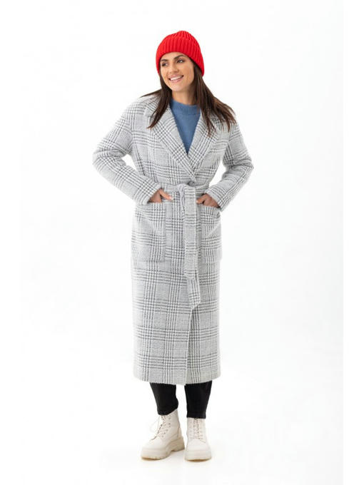 Демисезонное пальто серая лапка — изображение 3