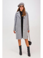 Демисезонное пальто серое