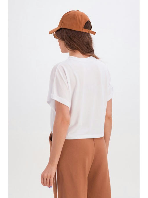 Широкая белая футболка алфавит — изображение 4