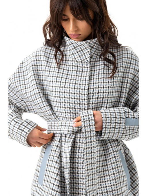 Оверсайз пальто голубой — изображение 5