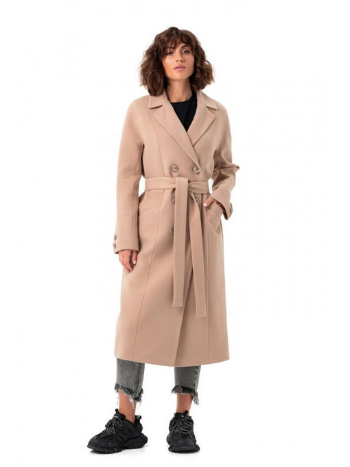 Пальто из кашемира бежевое — изображение 7