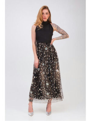 Платье без рукавов черное