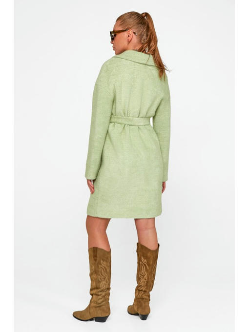 Демисезонное пальто фисташка — изображение 4