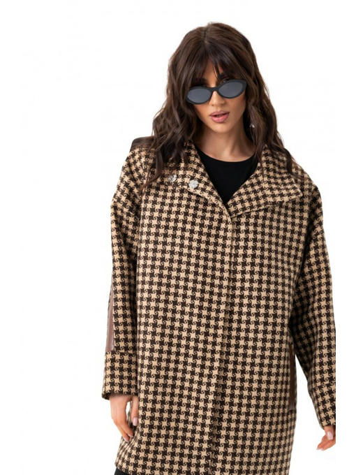 Оверсайз пальто коричневое — изображение 6