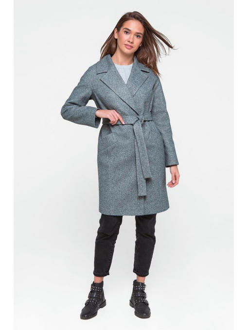 Свободное пальто темно-серое