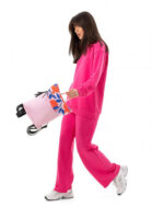 Компактный рюкзачок розовый гранат