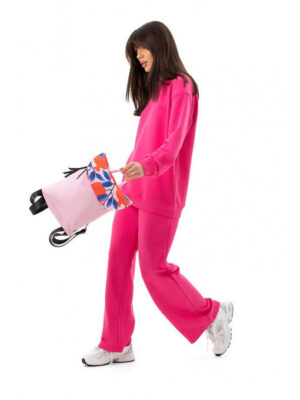 Компактный рюкзачок розовый гранат