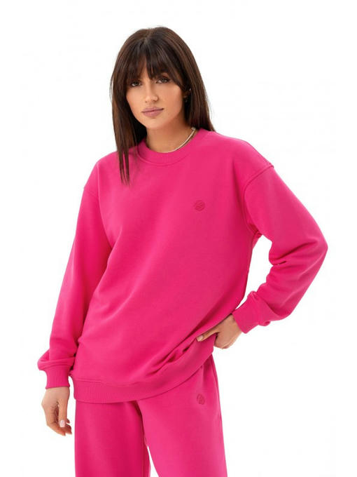 Стильный однотонный свитшот малина — изображение 2