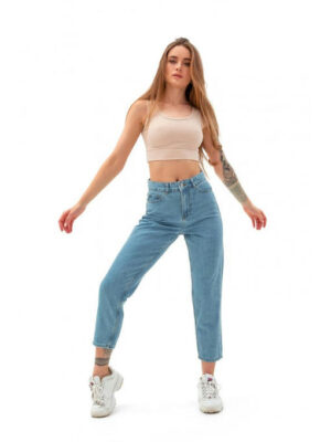 Топ в рубчик бежевый