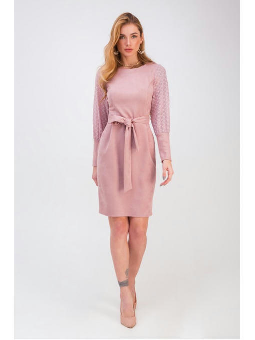 Нарядное платье пудра