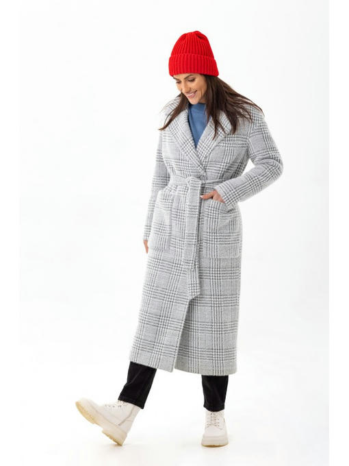 Демисезонное пальто серая лапка — изображение 5