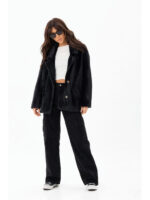 Короткое пальто весна-осень черное