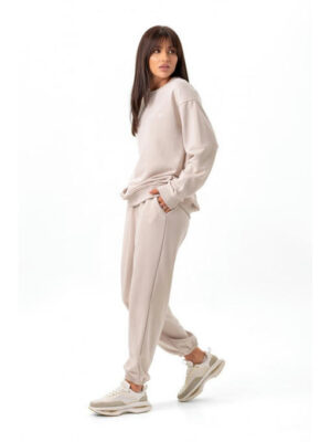 Спортивные штаны джоггеры бежевые