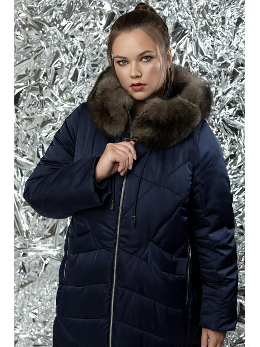 Пуховик мех песец — изображение 3