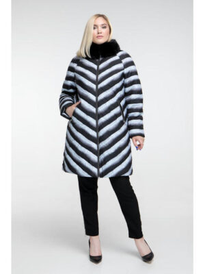 Пальто шиншилла с мехом
