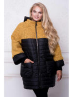 Комбинированная куртка меланж