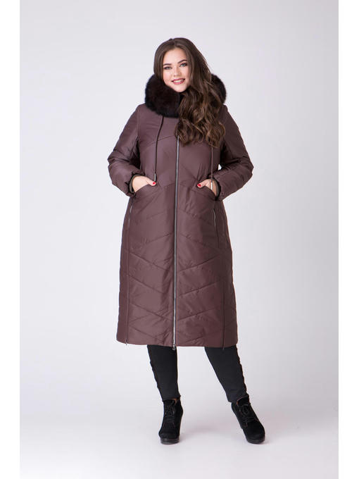 Пальто с песцом