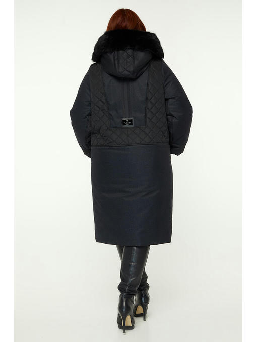 Зимнее пальто с натуральной опушкой — изображение 3