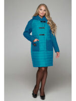 Пальто комбинированное