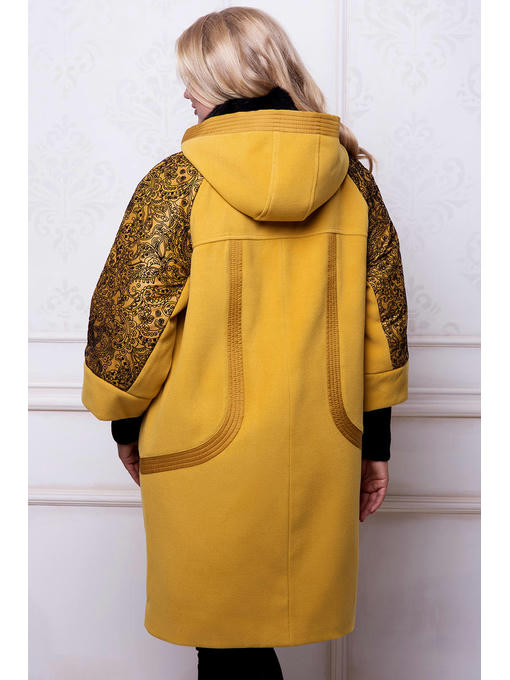 Удлиненное зимнее пальто флок — изображение 2