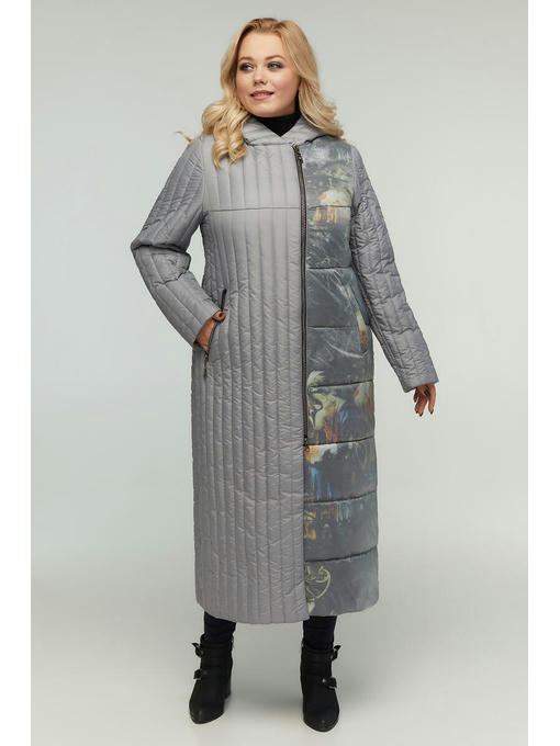 Длинное стеганое пальто — изображение 3