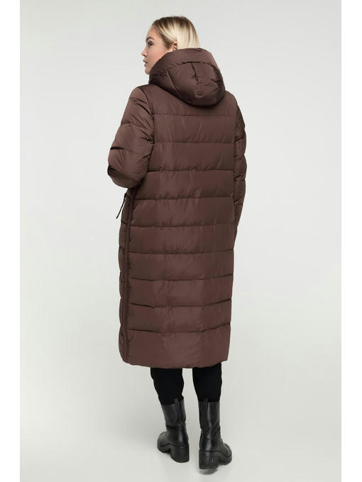 Пуховик длинный