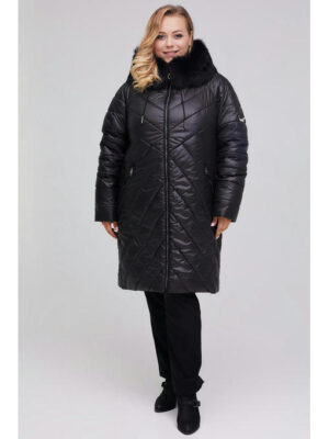 Пальто с натуральной опушкой