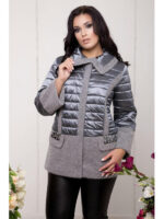 Демисезонная комбинированная куртка