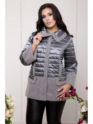 Демисезонная комбинированная куртка