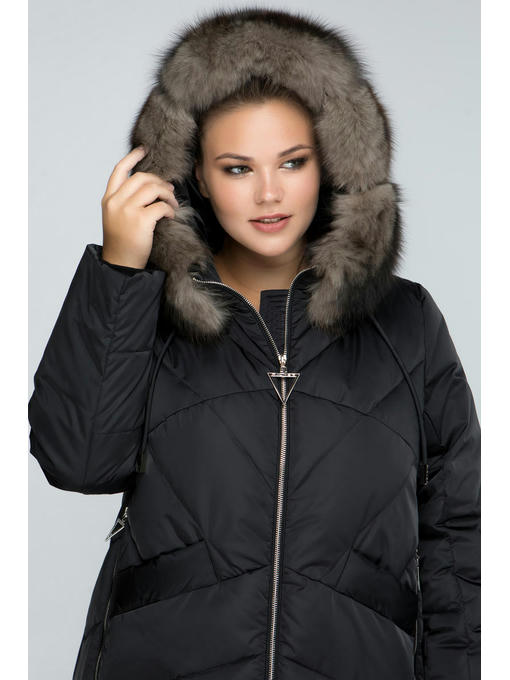 Пуховик мех песец — изображение 5