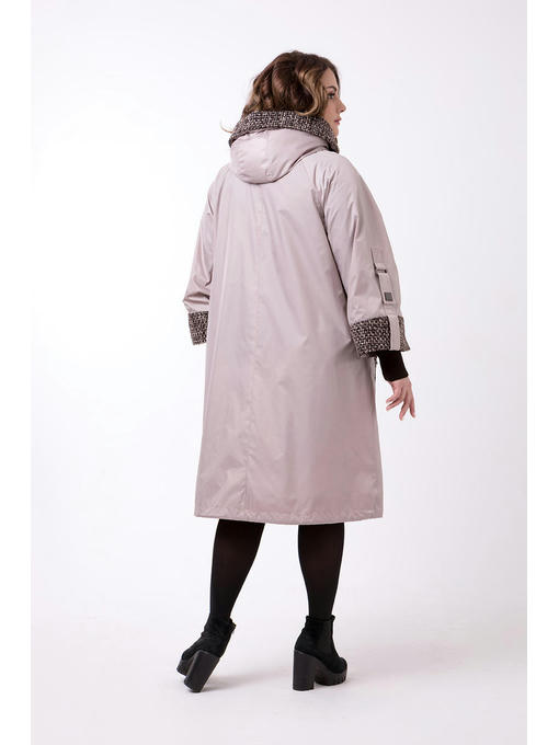 Демисезонный комбинированный плащ — изображение 2