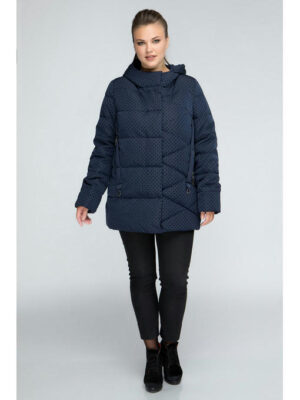 Пуховик горошик