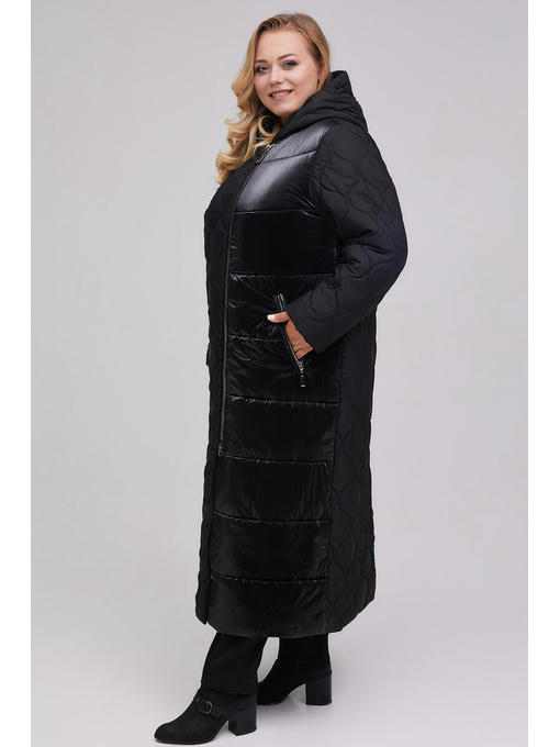 Длинное стеганное пальто — изображение 3