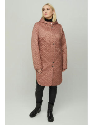 Стёганное демисезонное пальто